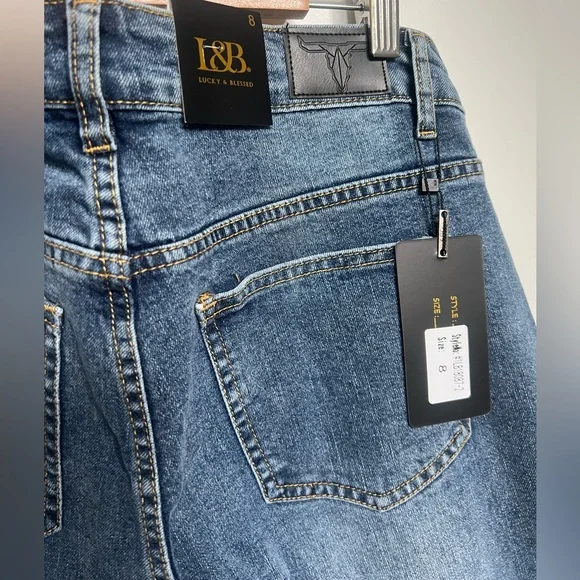 Lucky & Blessed MID Wash Flare Jeans - Picture 7 of 16